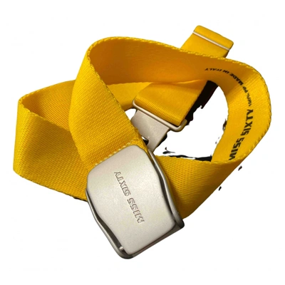 Pre-owned Miss Sixty Cloth Belt In Yellow