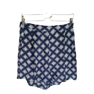 Pre-owned Bruuns Bazaar Silk Short Pants In Blue