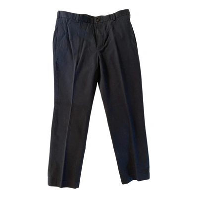 Pre-owned Brooks Brothers Trousers In Blue