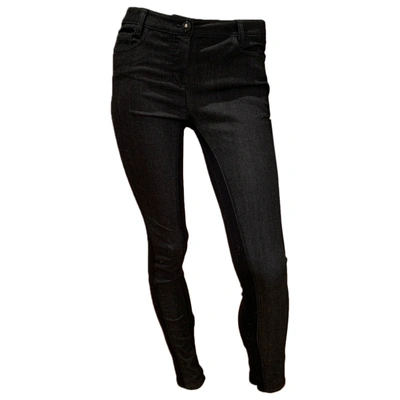 Pre-owned Versace Slim Jeans In Black