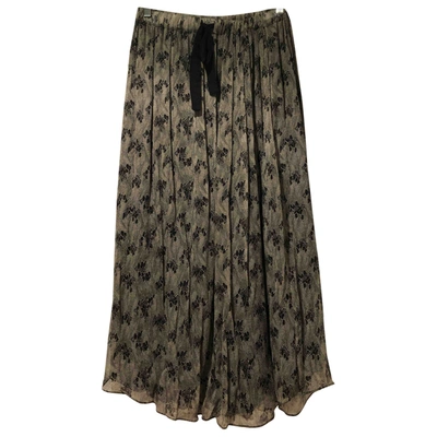 Pre-owned My Sunday Morning Maxi Skirt In Black