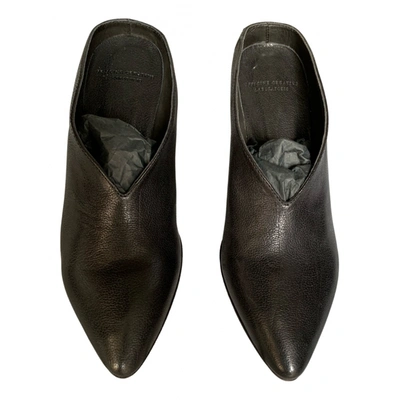 Pre-owned Officine Creative Leather Mules & Clogs In Black