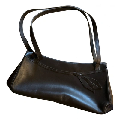 Pre-owned Bruno Magli Leather Mini Bag In Brown