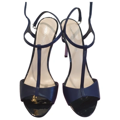 Pre-owned Carlo Pazolini Leather Heels In Blue