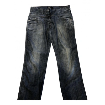 Pre-owned Closed Straight Pants In Blue
