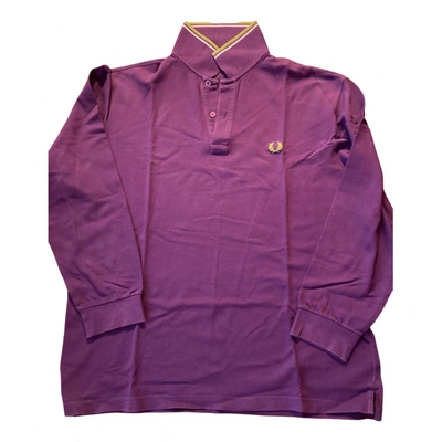 Pre-owned Fred Perry Polo Shirt In Purple