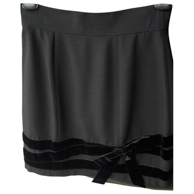 Pre-owned Anna Molinari Skirt In Black