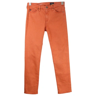Pre-owned Adriano Goldschmied Jeans In Orange
