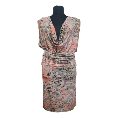 Pre-owned Roccobarocco Mid-length Dress In Multicolour
