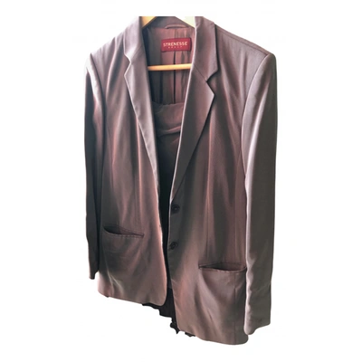 Pre-owned Strenesse Suit Jacket In Anthracite