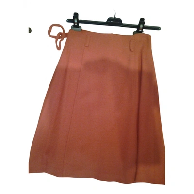 Pre-owned Adolfo Dominguez Mid-length Skirt In Orange