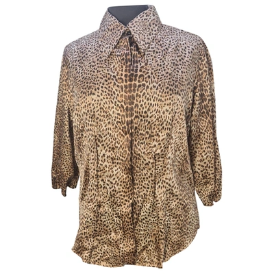 Pre-owned Just Cavalli Shirt In Beige