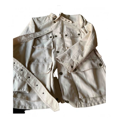 Pre-owned Belstaff Linen Coat In Beige