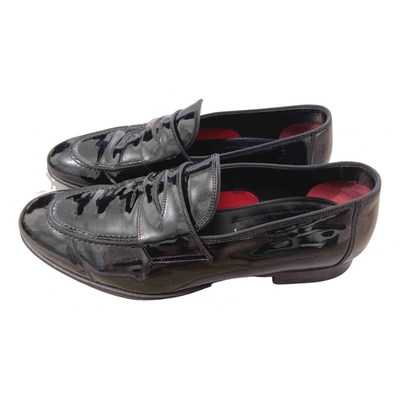 Pre-owned Tom Ford Patent Leather Flats In Black