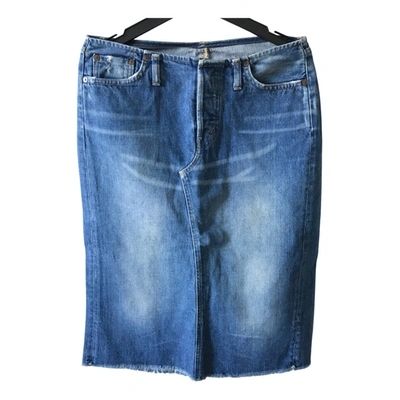 Pre-owned Replay Mid-length Skirt In Blue