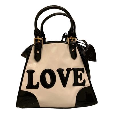 Pre-owned Moschino Cheap And Chic Leather Handbag In Ecru