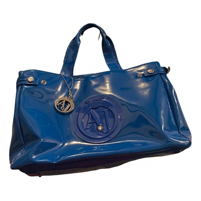 Pre-owned Armani Jeans Handbag In Blue