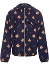 Palm Angels Boys Navy Kids Logo-print Shell Windbreaker Jacket 6-12 Years 12 Years In Blue