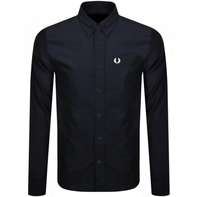 Fred Perry M8501 Button-down Shirt In Cotton Oxford In Navy