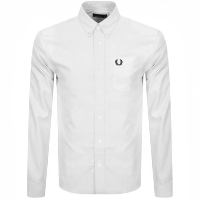 Fred Perry Long Sleeved Oxford Shirt White