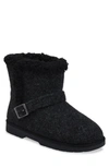 GAAHUU BUCKLED FAUX SHEARLING LINED BOOT