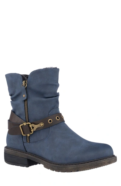 Gc Shoes Codie Buckle Boot In Navy