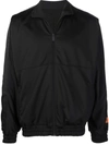 Heron Preston Sleeve Logo Patch Black Track Jacket In Black