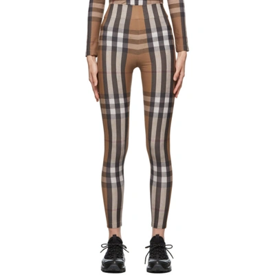 Burberry Brown Madden Check Leggings