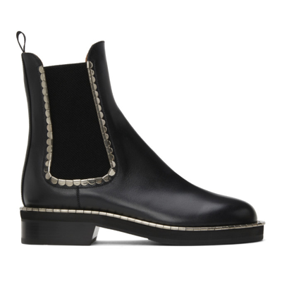 Chloé Idol Embellished Leather Chelsea Boots In Black