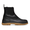 Diemme Ssense Exclusive Black Balbi Leather Boots In Black Leath