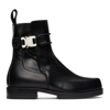 Alyx Rollercoaster Leather Chelsea Boots In Blk0001 Black