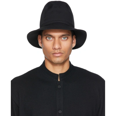 Yohji Yamamoto Black D\fedora Hat