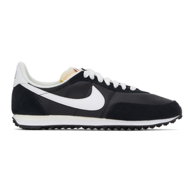 Nike Black & White Waffle Trainer 2 Sneakers In 002 Black/white-off