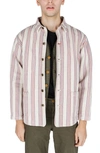 Imperfects Creators Stripe Chore Coat In Flying Colors