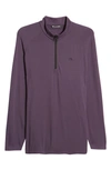 Travismathew Networking Quarter Zip Fleece Pullover In Nightshade