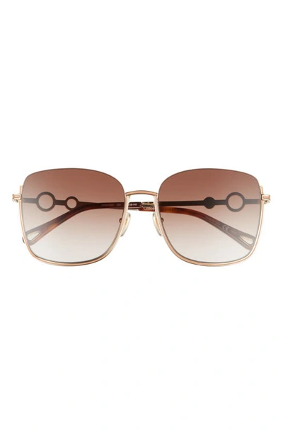 Chloé 59mm Square Sunglasses In Gold