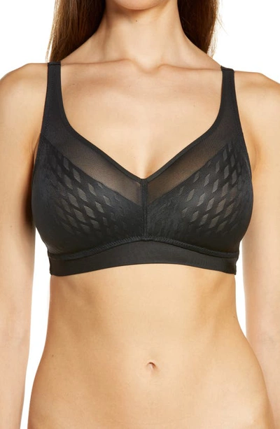 Wacoal Women's Elevated Allure Wirefree Bra 852336 In Black