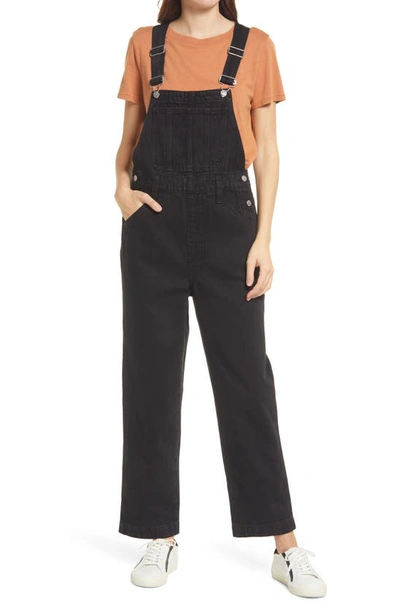 Madewell Straight Leg Overalls In Lunar Wash