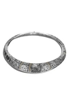 John Hardy 18k Yellow Gold & Sterling Silver Classic Chain Reticulated Jawan Necklace, 18 In Silver