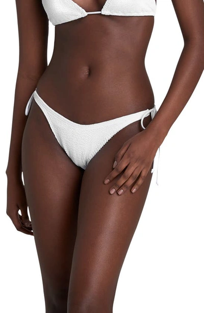 Bound By Bond-eye The Serenity Side Tie Bikini Bottoms In Optic White