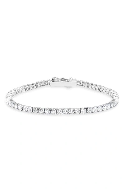 Crislu Cubic Zirconia Tennis Bracelet In Platinum