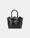 Lafayette 148 Vachetta Leather 8 Knot Tote—small-black-one