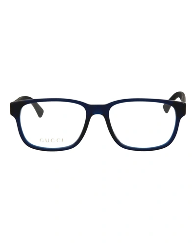 Gucci Square-frame Acetate Optical Glasses In Black
