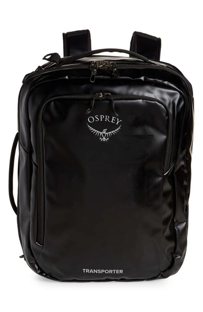 Osprey Transporter Global Carry-on Travel Backpack In Black