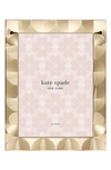 Kate Spade South Street 8" X 10" Gold Scallop Picture Frame In Gold