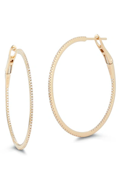 Dana Rebecca Designs Marge Diamond Hoop Earrings In Yellow Gold