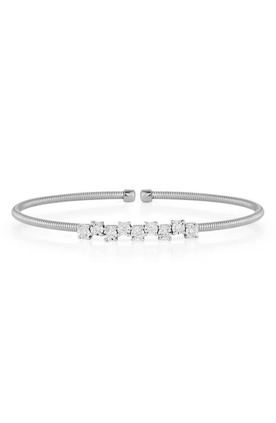 Dana Rebecca Designs Ava Bea Zigzag Diamond Flexi Cuff In White Gold