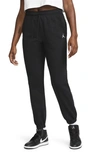 Nike Jordan Women's Brooklyn Fleece Pants In Black/white