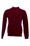 X-ray X Ray Casual Mock Neck Pullover Sweater In Oxblood