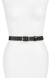 Rag & Bone Boyfriend Belt Leather, Black In Black